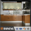 modular melamine kitchen cabinets simple design with good looking wood texture and reasonable price is available